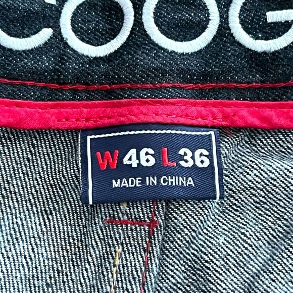 Coogi Y2K Jeans Big & Tall Embroidered Pocket Vintage Streetwear Hip Hop - Picture 7 of 15